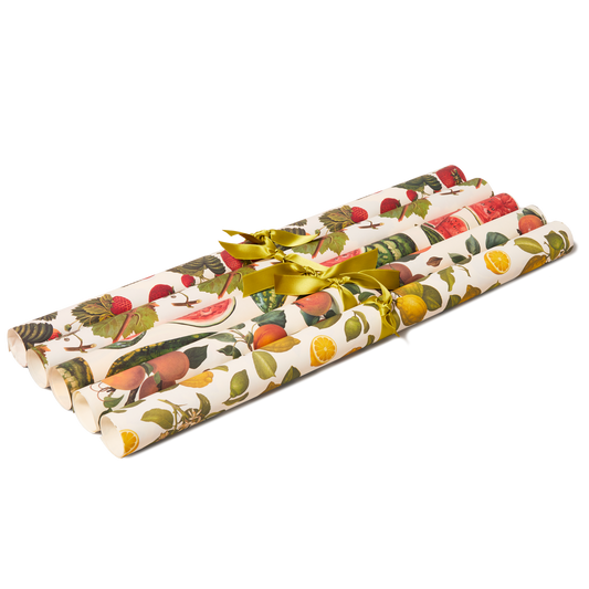 5 Wrapping Papers, Assorted Fruit