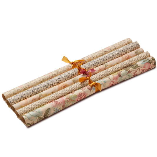 5 Wrapping Papers, 70s Pastels