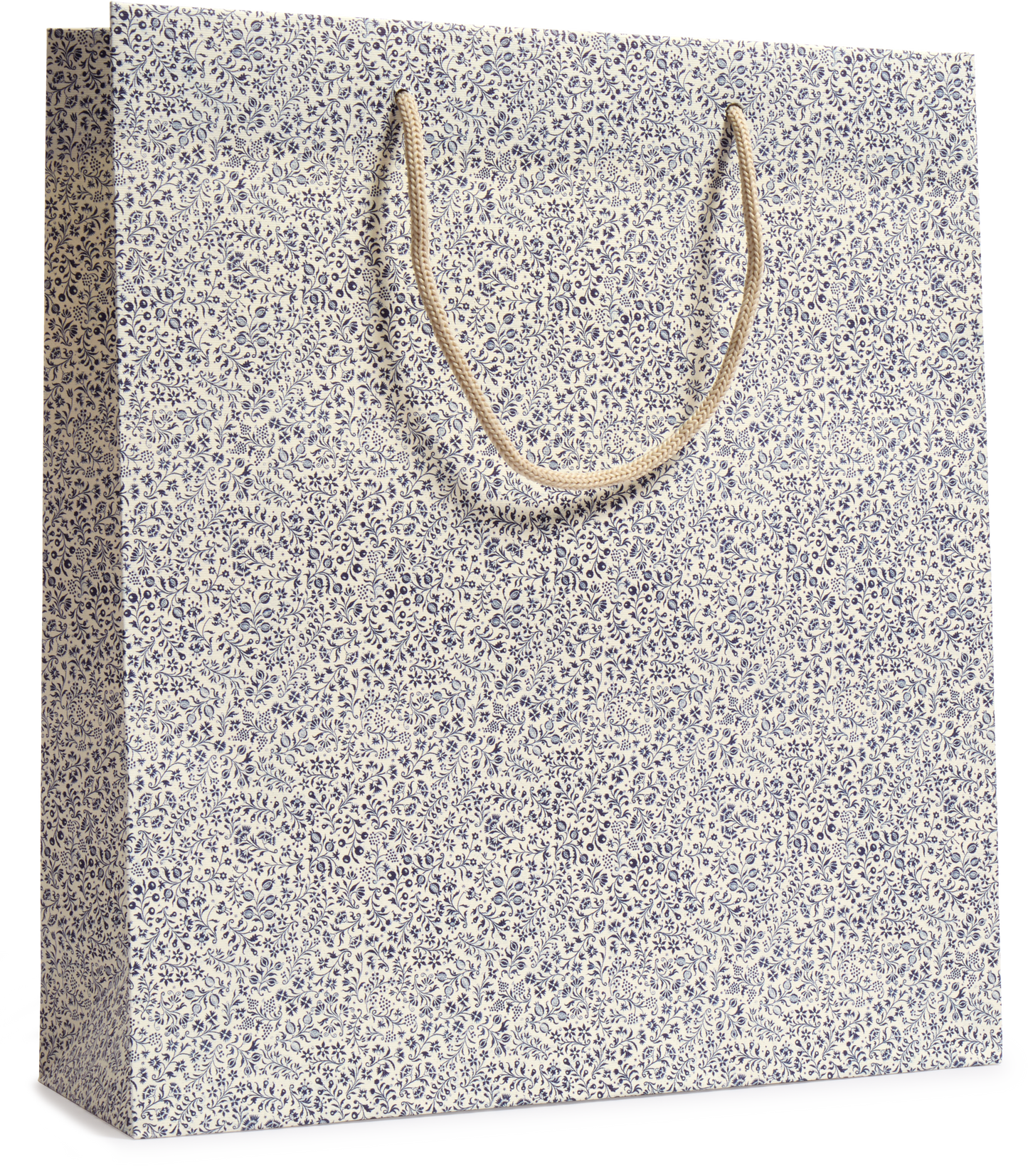 Italian Decorative Gift Bag, Blue Floral