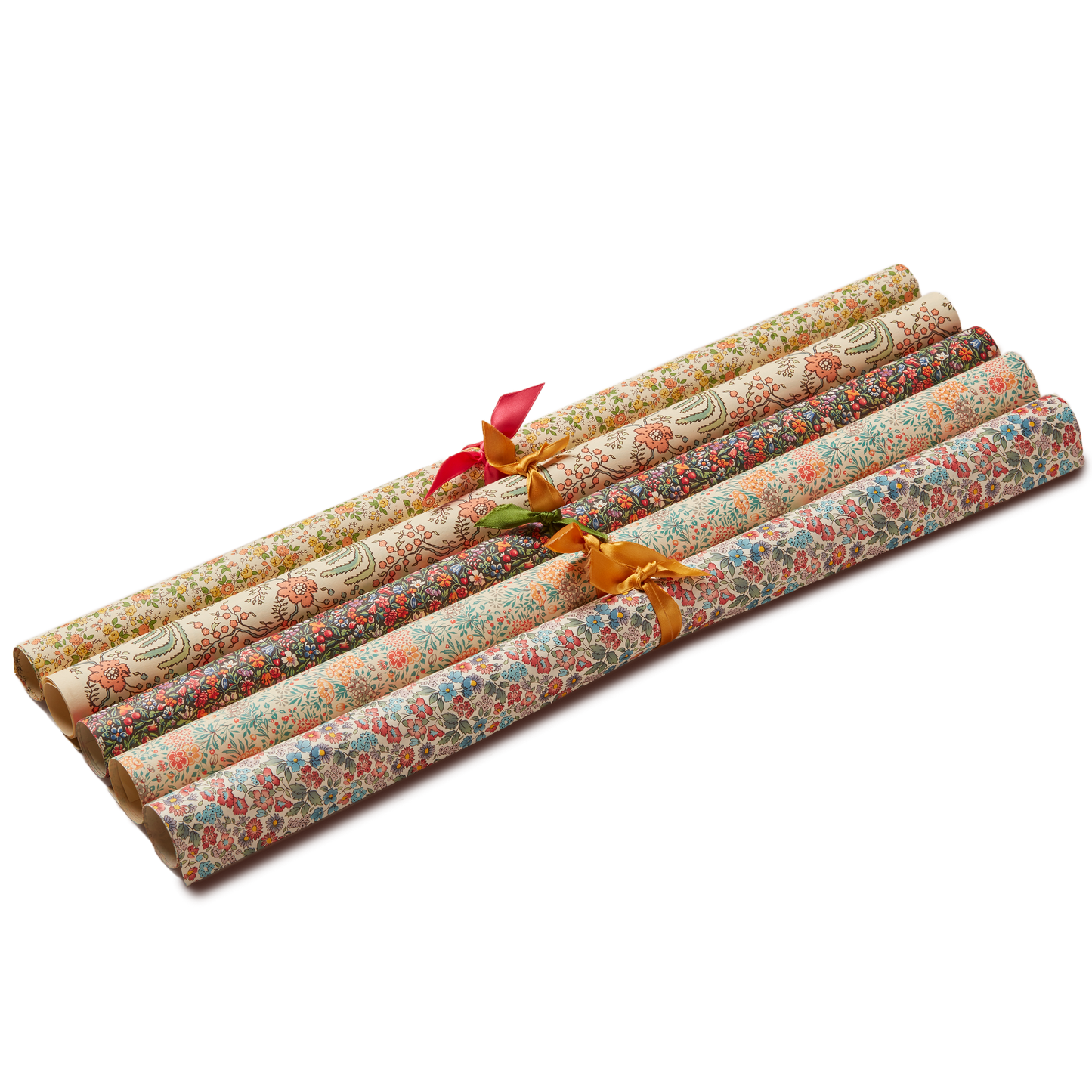 5 Wrapping Papers, Floral Print