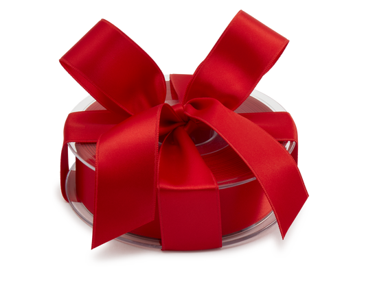 Premium Quality Swiss Ribbon, Scarlet, 25m roll