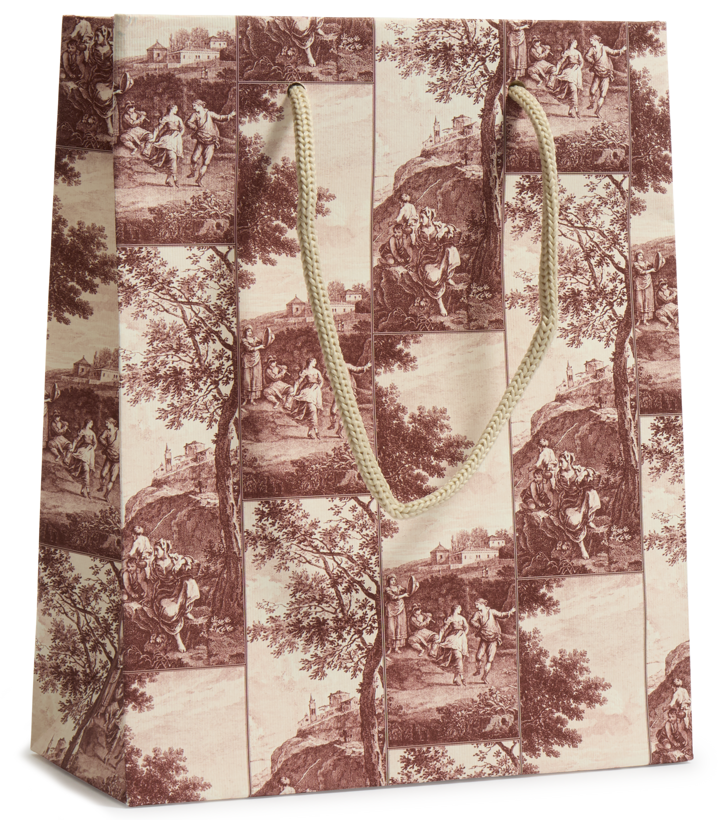 Small Italian Decorative Gift Bag, Pink Pastoral