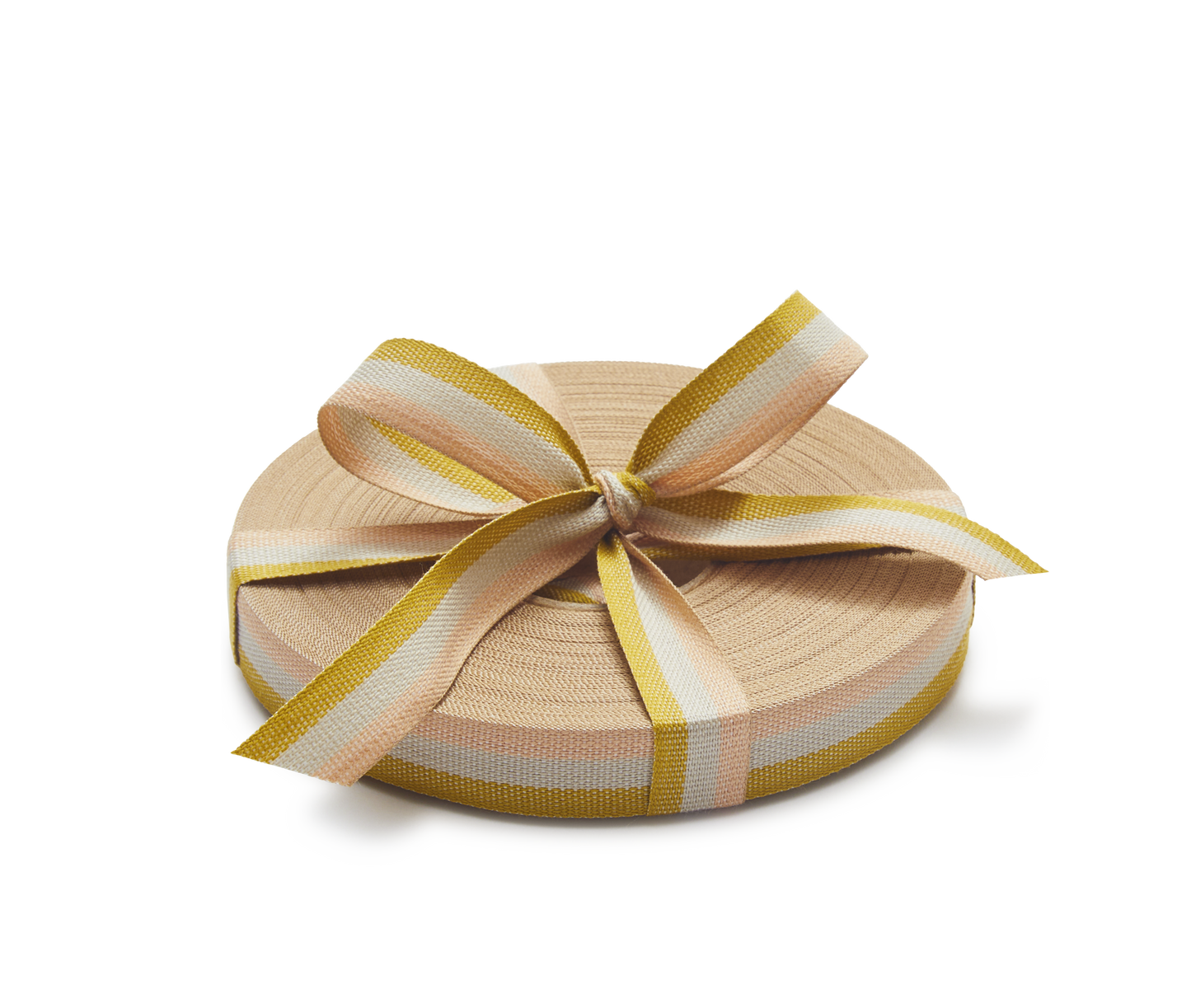 Premium Quality Cotton Ribbon,  Chartreuse, 25m roll