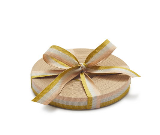 Premium Quality Cotton Ribbon,  Chartreuse, 25m roll